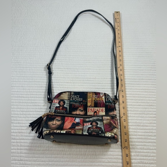 Michelle Obama Magazine, Patton Leather Purse. - Picture 6 of 8